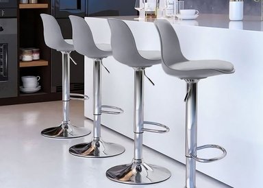 SET X 2 BANCOS ALTOS DE BAR NOVAHUS 52854 ORLANDO OSLO GRIS - 6