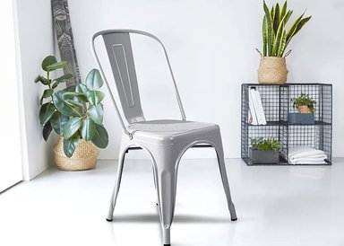 SILLA DE COMEDOR NOVAHUS 1290551 Silla de Comedor Tolix Gris - 2