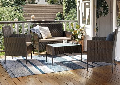 SET TERRAZA 4 PIEZAS POSITANO CAFÉ