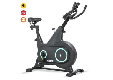 BICICLETA SPINNING ATLETIS 1645650 K300 PRO CON VOLANTE INERCIA 6 KG ROJO - 1