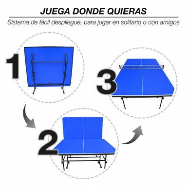 MESA DE PING PONG PLEGABLE AVANZADA VERDE - 5