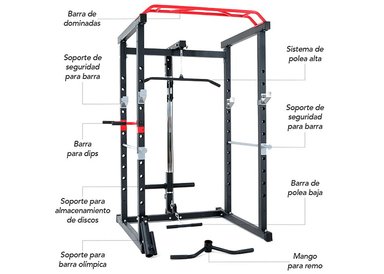 HOME GYM JAULA POWER RACK ATLETIS FORCE LINE 300 - 3