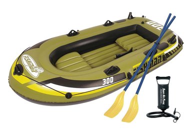 BOTE INFLABLE 40X125X252 CM VERDE