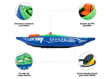 KAYAK 1 PERSONA 282X90X43 CM - 4