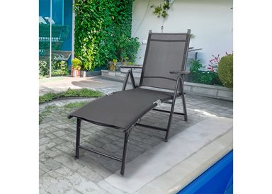 REPOSERA ALUMINIO PLEGABLE GRIS - 2