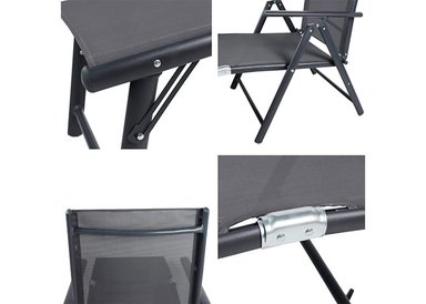REPOSERA ALUMINIO PLEGABLE GRIS - 5