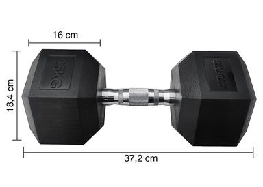 MANCUERNA HEXAGONAL 25 KG NEGRO - 3