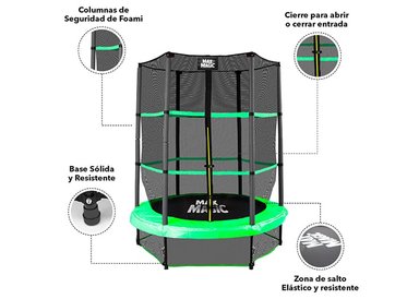CAMA ELÁSTICA 140 CM VERDE - 4