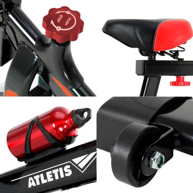 BICICLETA SPINNING K300 6KG ROJO - 5