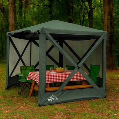 TOLDO CAMPING INSTANTÁNEO 3.5M IMPERMEABLE 1000 MM C/MOSQUITERA - 2