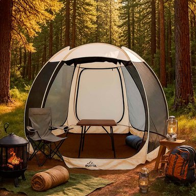 TOLDO CAMPING INSTANTÁNEO PLEGABLE 3,05M IMPERMEABLE 1000 MM C/MOSQUITERA - 2