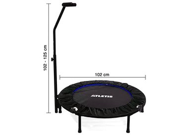 TRAMPOLÍN CON BARRA 102 MT PRO FITNESS AZUL - 3
