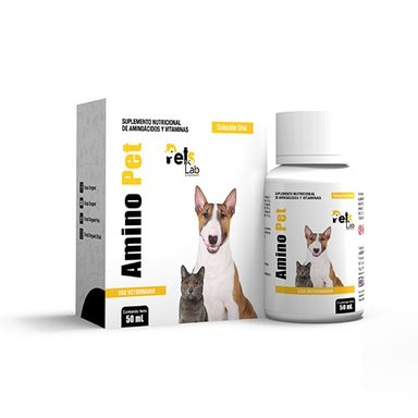 VITAMINA PERROS Y GATOS PETS LAB AMINO FRASCO 50 ML
