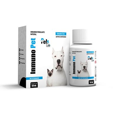 VITAMINAS PERROS Y GATOS PETS LAB INMUNOESTIMULANTE NATURAL INMUNO PET FRASCO 50 ML