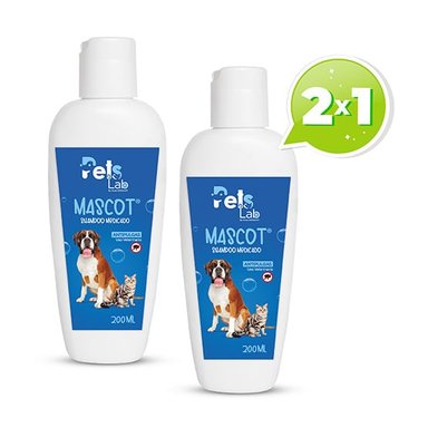 SHAMPOO PERRO Y GATO PETS LAB ANTIPULGAS MASCOT 2X1 - 1