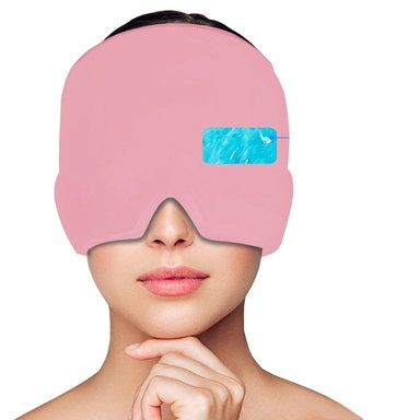 GORRO PARA MIGRAÑAS Y DOLORES DE CABEZA - ROSADO