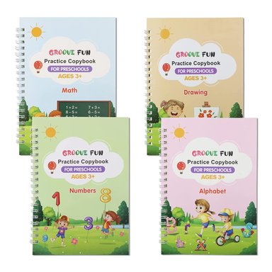 LIBRO DE PRÁCTICA DE ESCRITURA REUTILIZABLE PARA NIÑOS