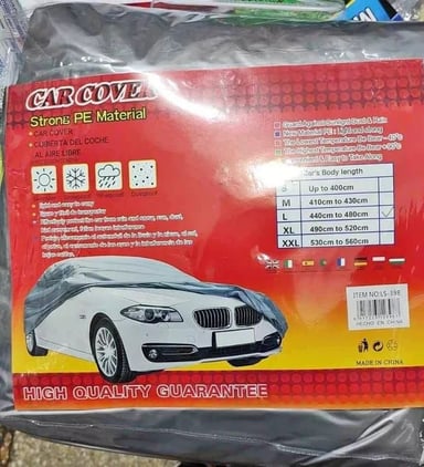 COBERTOR FUNDA PARA AUTO IMPERMEABLE GRIS L - 3