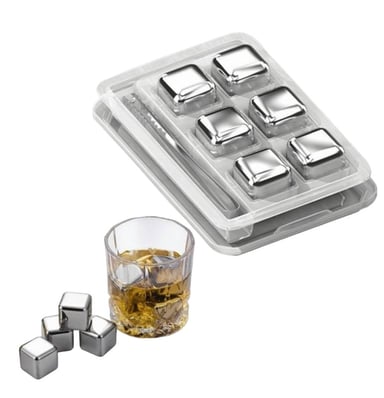 CUBOS DE HIELO DE ACERO INOXIDABLE REUTILIZABLES – 8 UND - 2
