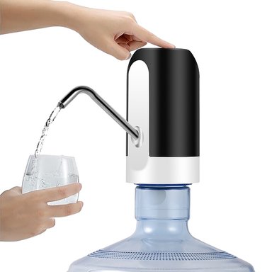 DISPENSADOR BLANCO AGUA ELECTRICA PORTATIL CARGA USB