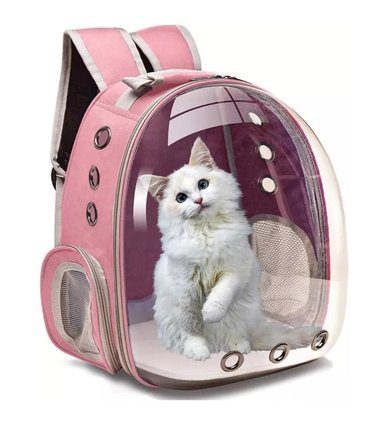 MOCHILA TRANSPORTADORA TRANSPARENTE