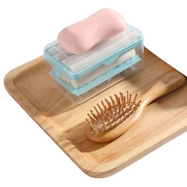 JABONERA CON RODILLOS SE ADECUA AL TAMAÑO DEL JABÓN X 2 UND