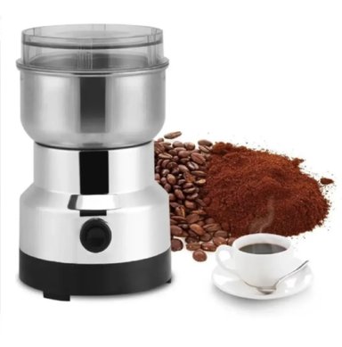 MOLINILLO PLATEADO ELECTRICO NIMA ACERO INOXIDABLE 300 W CAFE GRANOS