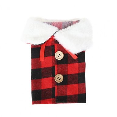 CUBIERTA DE BOTELLA DE VINO PARA LA NAVIDAD X 2 UND