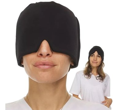 GORRO MIGRAÑAS DOLORES CABEZA NEGRO