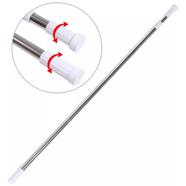 VARILLA DE TENSIÓN TELESCÓPICA MULTIFUNCIÓN DE 110 – 194 CM X 2 UND