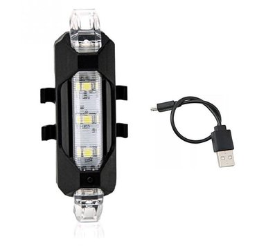 LUZ BLANCO TRASERA PARA BICICLETA x 2 UND