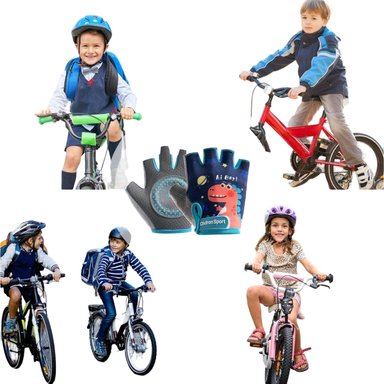 GUANTES TALL L DE MEDIO DEDO PARA NIÑOS GUANTES DE BICICLETA SIN DEDOS - 6