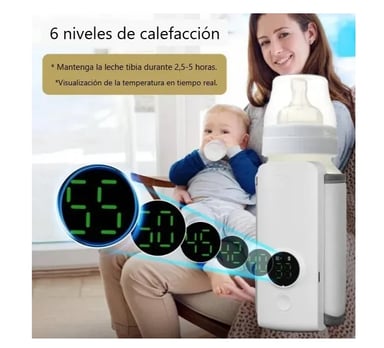 CALENTADOR BIBERÓN MAMADERA PORTÁTIL BEBÉS - 9