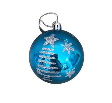 ADORNOS NAVIDEÑOS BOLAS DE CRISTAL BÁSICOS OCÉANO AGUA DE OCÉANO 24 UND - 2