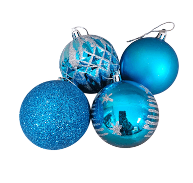 ADORNOS NAVIDEÑOS BOLAS DE CRISTAL BÁSICOS OCÉANO AGUA DE OCÉANO 24 UND - 4
