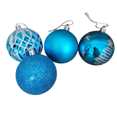 ADORNOS NAVIDEÑOS BOLAS DE CRISTAL BÁSICOS OCÉANO AGUA DE OCÉANO 24 UND - 6
