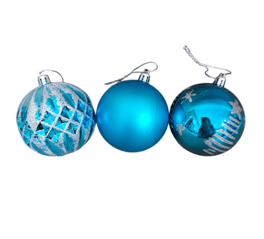 ADORNOS NAVIDEÑOS BOLAS DE CRISTAL BÁSICOS OCÉANO AGUA DE OCÉANO 24 UND - 8