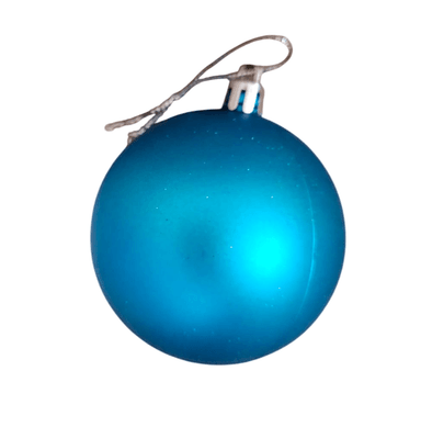 ADORNOS NAVIDEÑOS VINTAGE DE VIDRIO AZUL BOLAS - 5