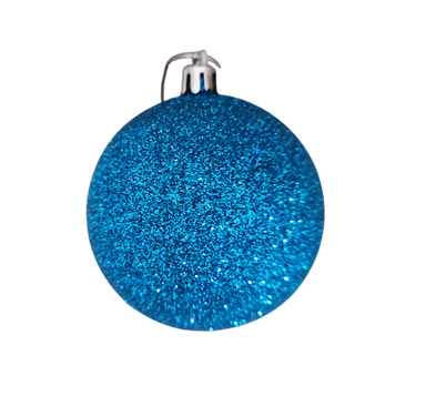 ADORNOS NAVIDEÑOS VINTAGE DE VIDRIO AZUL BOLAS - 6