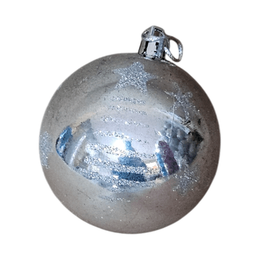 BOLAS NAVIDEÑAS DE NAVIDAD 24 UND PLATEADO - 4