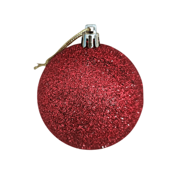 ADORNOS DE BOLAS DE CRISTAL CON FORMA DE ÁRBOL DE NAVIDAD ROJO - 2