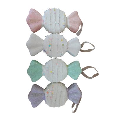 ADORNO NAVIDEÑO DE CARAMELOS SURTIDO 6 X 13.5 CM PLANO X 4 UND