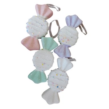 COLECCIÓN DE DULCES ADORNOS DE DULCES RECTANGULARES PLANO NAVIDEÑO X 8 PIEZAS