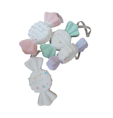 COLECCIÓN DE DULCES ADORNOS DE DULCES RECTANGULARES PLANO NAVIDEÑO X 8 PIEZAS - 4