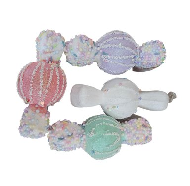 ADORNO NAVIDEÑO DE CARAMELOS SURTIDO 6 X 13.5 CM REDONDO X 4 PIEZAS - 4