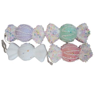 ADORNO NAVIDEÑO DE CARAMELOS SURTIDO 6 X 13.5 CM REDONDO X 4 PIEZAS - 9