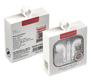 AUDIFONOS CON CABLE TIPO C TRANYOO BLANCO - 6