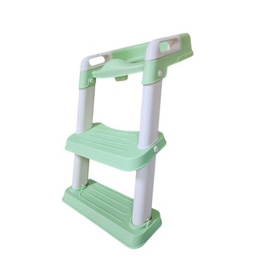 REDUCTOR DE INODORO CON ESCALERA ENTRENAMIENTO VERDE