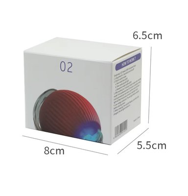 BOLA RODANTE AUTOMÁTICA CON COLA SINTÉTICA GATOS X 2 UND