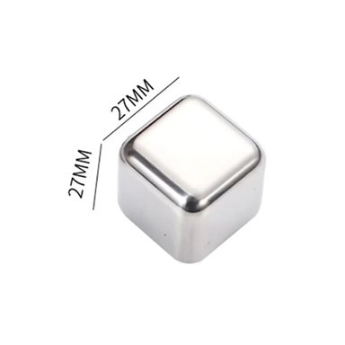 SET X 4 CUBOS DE HIELO DE ACERO INOXIDABLE - 6